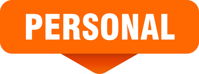 personal sticker. personal sign on transparent background