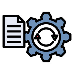 Test Execution icon vector image. Can be used for Software Testing.