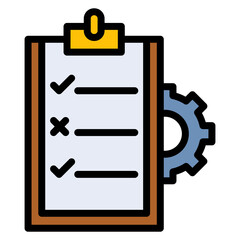 Test Management icon vector image. Can be used for Software Testing.
