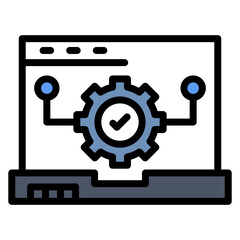 Test Verification icon vector image. Can be used for Software Testing.