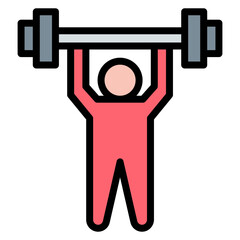 Athletic Training icon vector image. Can be used for Track and Field.