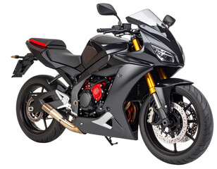 motorcycle isolated on white