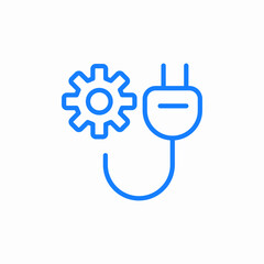 electric settings icon sign vector