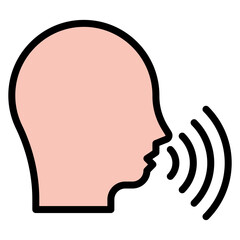 Equal Voice icon vector image. Can be used for Press Freedom Day.