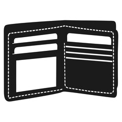 Empty wallet silhouette.