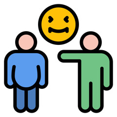 Body Shaming icon vector image. Can be used for Bullying in Society.