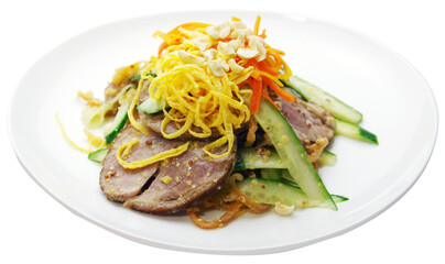Chilled Pork Trotters and Jellyfish Salad with Mustard Sauce