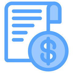 Budget   Flat Blue Icon