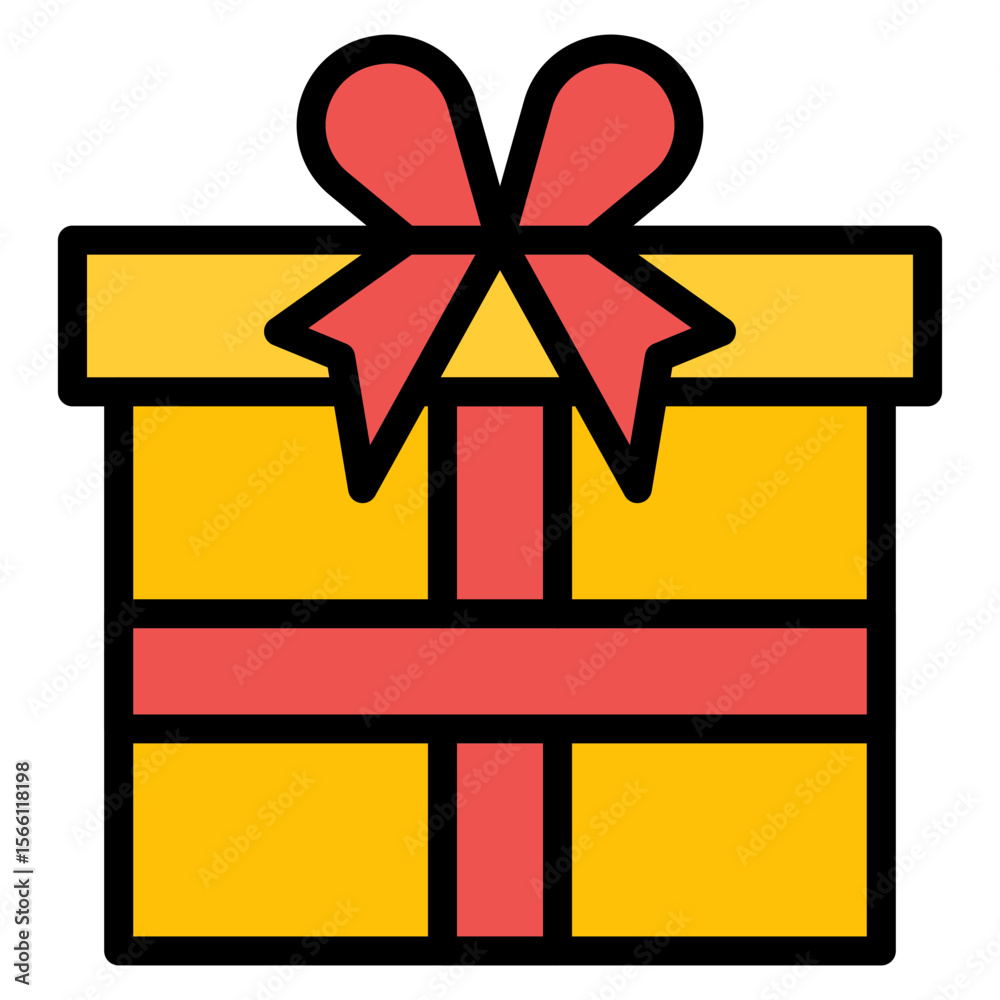 Wall mural gift icon vector image. can be used for inheritance.