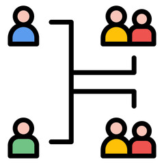 Genealogy icon vector image. Can be used for Inheritance.