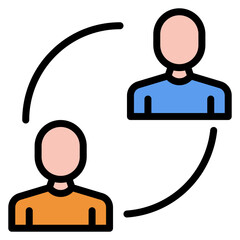 Allies icon vector image. Can be used for Social Relationship.