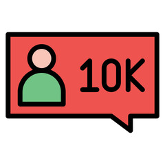 Followers icon vector image. Can be used for Social Relationship.