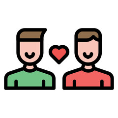 Friends icon vector image. Can be used for Social Relationship.