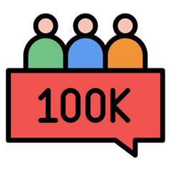 Followership icon vector image. Can be used for Social Relationship.