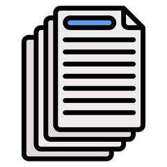 Document icon vector image. Can be used for Compilance and Regulation.