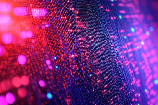 Visual representation of big data technology with a vibrant hex pattern showcasing digital computer processing, Big data technology background Hex digital computer code Seamless