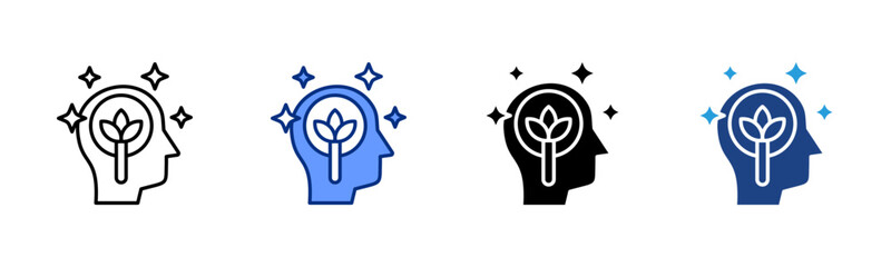 Stress Relief icon sheet multiple style collection