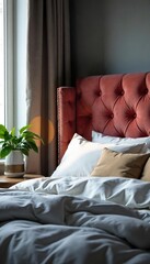Luxurious Velvet Headboard Cushion Plush Comfort and Style for a Relaxing Bedroom Retreat