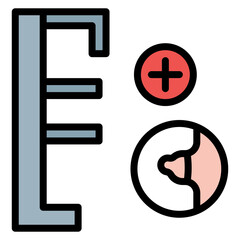 Mammogram icon vector image. Can be used for Medical Tests.