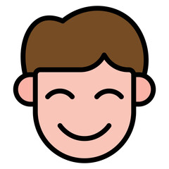 Content icon vector image. Can be used for Human Emotions.