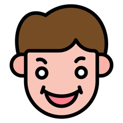 Enthusiastic icon vector image. Can be used for Human Emotions.