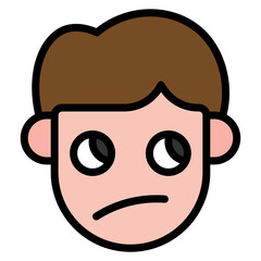 Sarcastic icon vector image. Can be used for Human Emotions.