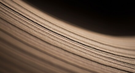 Fototapeta premium Abstract Texture Close-Up of Rolled Paper Layers