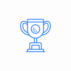 golf trophy icon sign vector