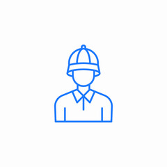 male golfer icon sign vector