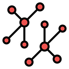 Network icon vector image. Can be used for Data Science.