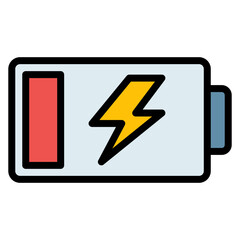 Drained Battery icon vector image. Can be used for Burnout.