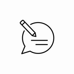 write feedback icon sign vector