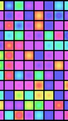 a colorful pattern with squares and squares