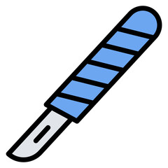 Scalpel icon vector image. Can be used for Plastic and Cosmetic Surgery.