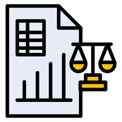 Balance Sheet icon vector image. Can be used for Business Audit.