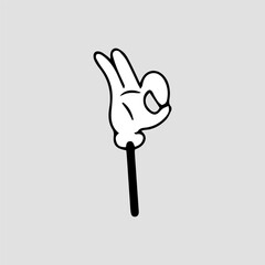 Hand  cartoon comic collection. Collection of cartoon character faces, leg, hand in different emotions happy, angry, sad, cheerful. Cute retro groovy hippie illustration for decorative, sticker.