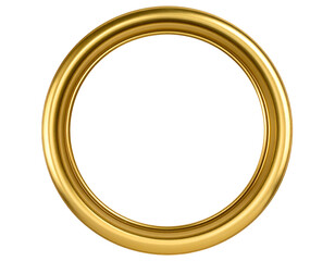 An elegant golden oval frame with a lustrous finish provides a sophisticated border for artistic and decorative