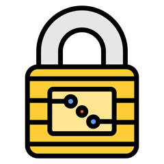 Electronic lock icon vector image. Can be used for Locksmith.