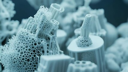 A close up view of a model of a city - Powered by Adobe