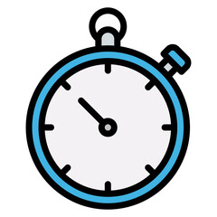 Stopwatch icon vector image. Can be used for Marathon.