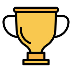 Trophy icon vector image. Can be used for Marathon.