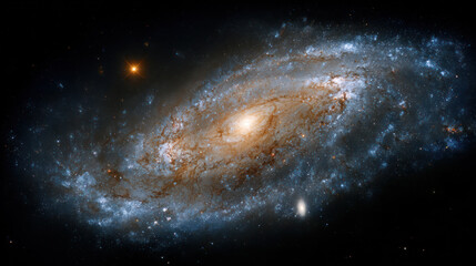 Obraz premium Spiral Galaxy NGC 6946 in Deep Space