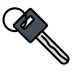 Car Key icon vector image. Can be used for Driving School.