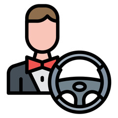 Driver Behavior icon vector image. Can be used for Driving School.