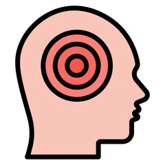 TMJ Pain icon vector image. Can be used for Body Ache.
