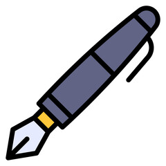 Calligraphy Pen icon vector image. Can be used for Crafting.