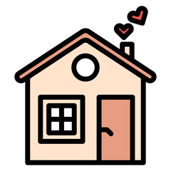 Dream Home icon vector image. Can be used for Retirement.