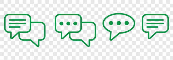 chat bubble message icon sign vector