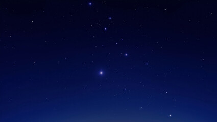 Obraz premium A dark night sky dotted with bright stars.
