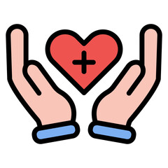 Hospice Care icon vector image. Can be used for Psychiatric Hospitals.